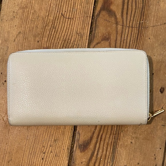 Authentic Gucci Zumi horsebit zip around wallet cream gold silver - Picture 2 of 11